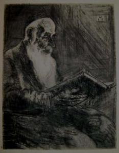 Hermann Struck, Talmid Chacham with a Book